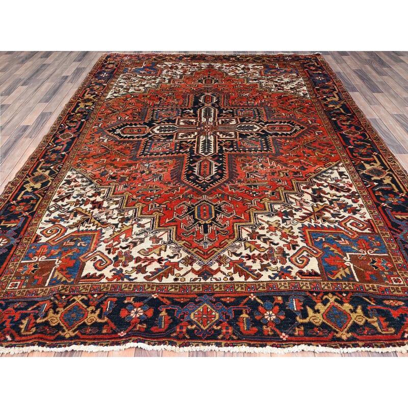 Shahbanu Rugs Summer Fig Orange Professionally Cleaned Hand Knotted